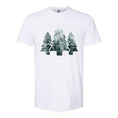 Camping Under The Mistletoe Christmas Tree Hiker Camper Gift Softstyle® CVC T-Shirt