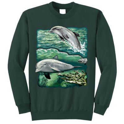 Cute Abstract dolphins In Sea Life Sweatshirt