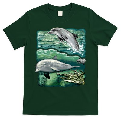 Cute Abstract dolphins In Sea Life T-Shirt