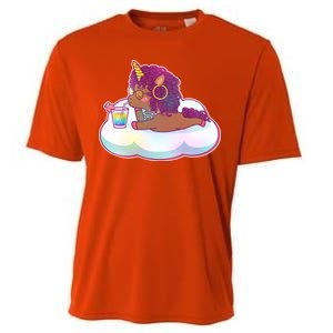 Cute Afro Unicorn Cooling Performance Crew T-Shirt