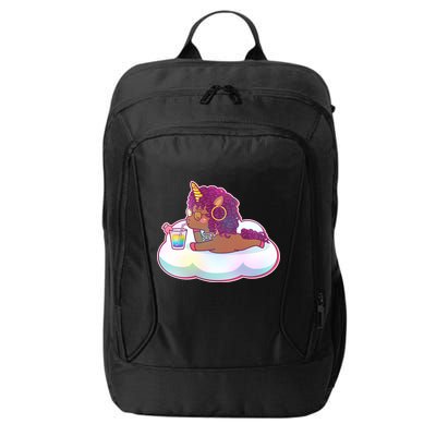 Cute Afro Unicorn City Backpack