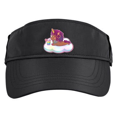 Cute Afro Unicorn Adult Drive Performance Visor