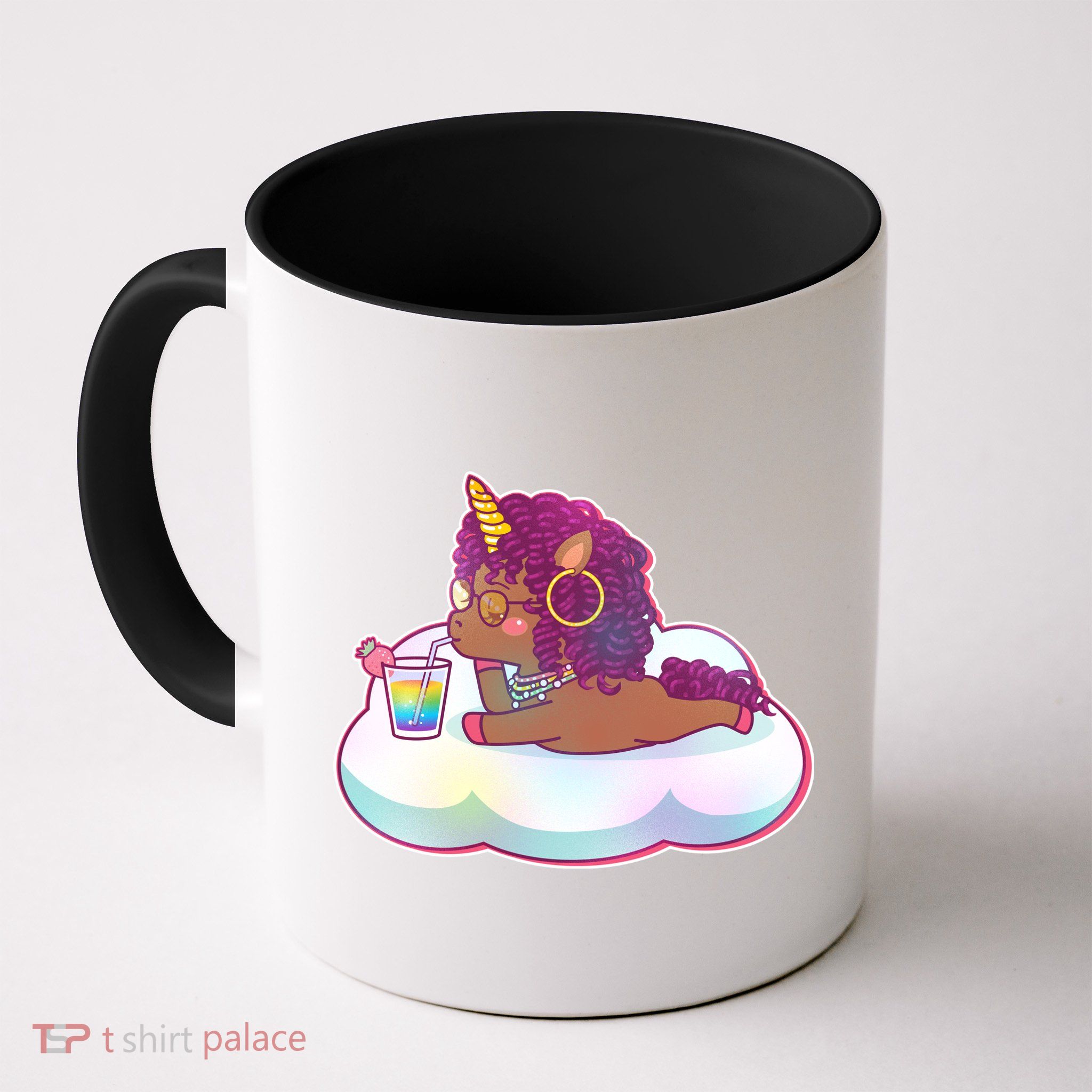 Cute Afro Unicorn Mug