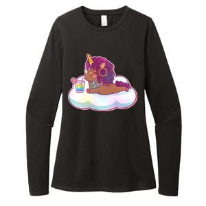 Cute Afro Unicorn Womens CVC Long Sleeve Shirt