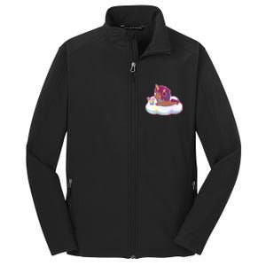 Cute Afro Unicorn Core Soft Shell Jacket