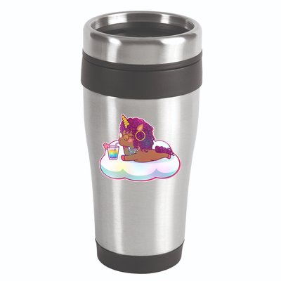 Cute Afro Unicorn 16oz Travel Tumbler