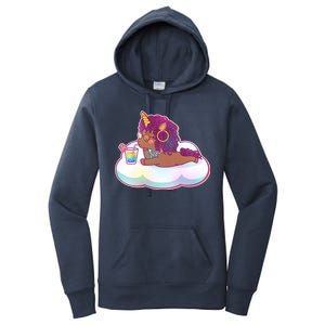 Cute Afro Unicorn Women's Pullover Hoodie