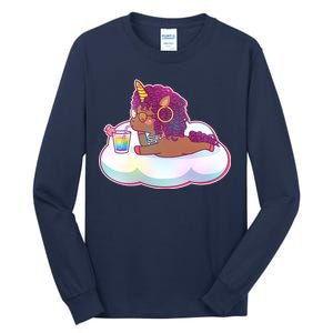 Cute Afro Unicorn Tall Long Sleeve T-Shirt