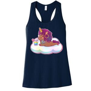 Cute Afro Unicorn Women's Racerback Tank