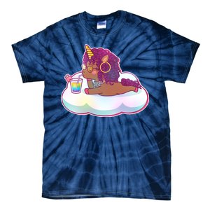 Cute Afro Unicorn Tie-Dye T-Shirt