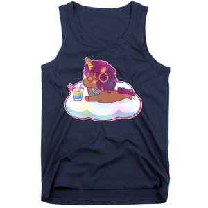 Cute Afro Unicorn Tank Top