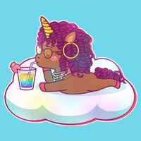 Cute Afro Unicorn T-Shirt