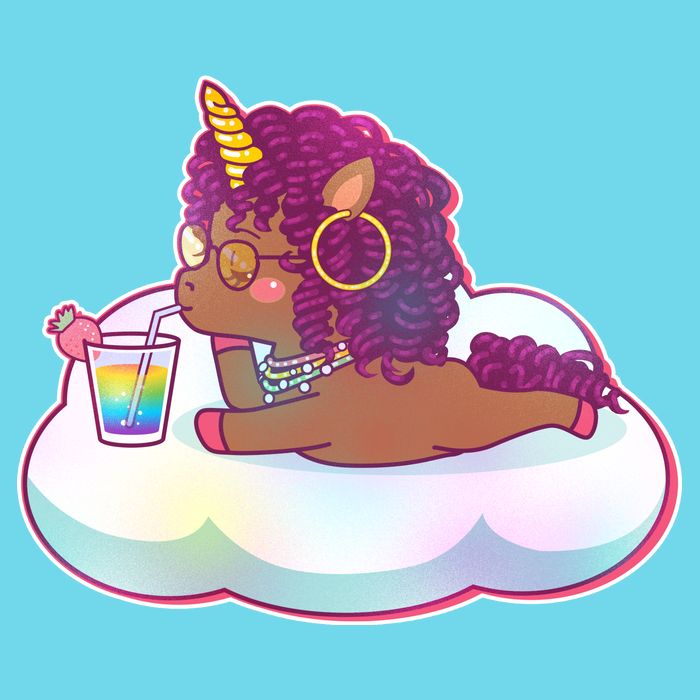 Cute Afro Unicorn T-Shirt