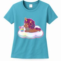 Cute Afro Unicorn Womens T-Shirt
