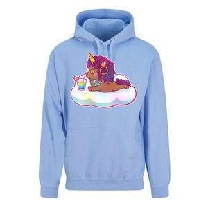 Cute Afro Unicorn Unisex Surf Hoodie