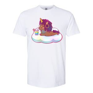 Cute Afro Unicorn Softstyle CVC T-Shirt