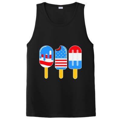 Cute American Flag Popsicles  PosiCharge Competitor Tank