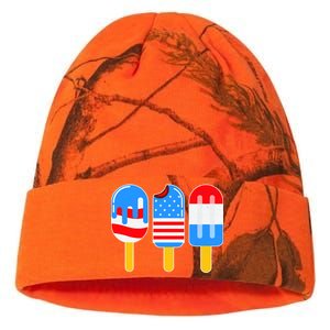 Cute American Flag Popsicles  Kati Licensed 12" Camo Beanie