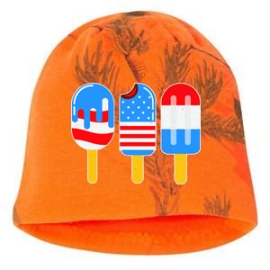 Cute American Flag Popsicles  Kati - Camo Knit Beanie