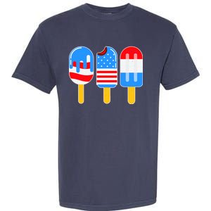 Cute American Flag Popsicles  Garment-Dyed Heavyweight T-Shirt