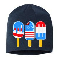 Cute American Flag Popsicles  Sustainable Beanie