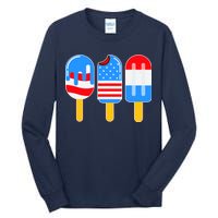 Cute American Flag Popsicles  Tall Long Sleeve T-Shirt