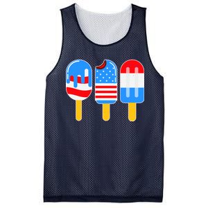 Cute American Flag Popsicles  Mesh Reversible Basketball Jersey Tank