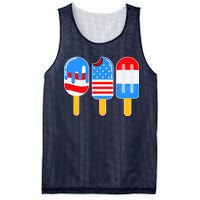 Cute American Flag Popsicles  Mesh Reversible Basketball Jersey Tank