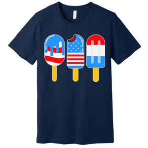 Cute American Flag Popsicles  Premium T-Shirt