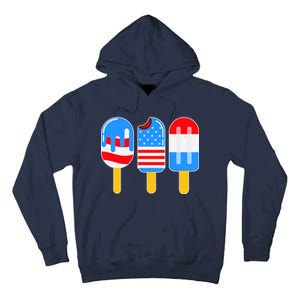 Cute American Flag Popsicles  Tall Hoodie