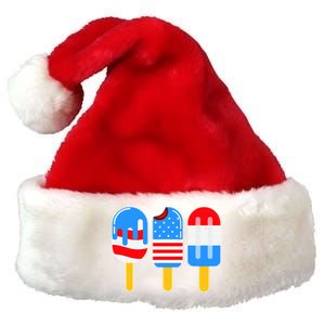 Cute American Flag Popsicles  Premium Christmas Santa Hat