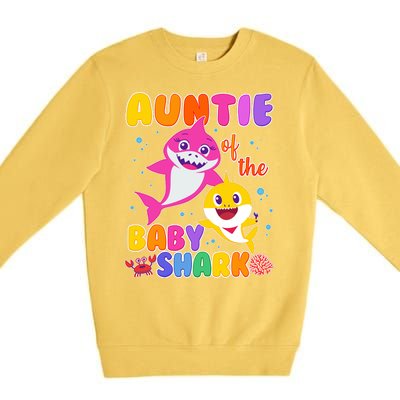 Cute Auntie Of The Baby Shark Premium Crewneck Sweatshirt