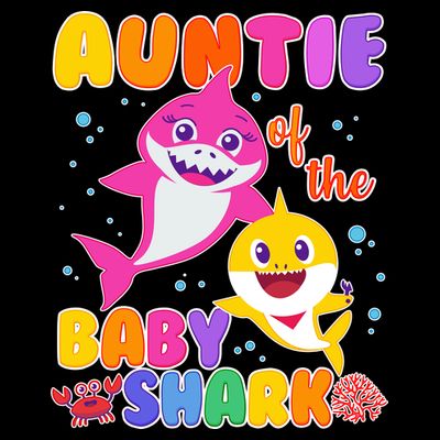 Cute Auntie Of The Baby Shark T-Shirt