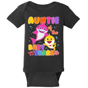 Cute Auntie Of The Baby Shark Baby Bodysuit