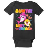 Cute Auntie Of The Baby Shark Baby Bodysuit