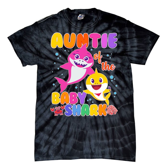 Cute Auntie Of The Baby Shark Tie-Dye T-Shirt