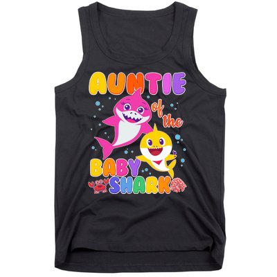 Cute Auntie Of The Baby Shark Tank Top