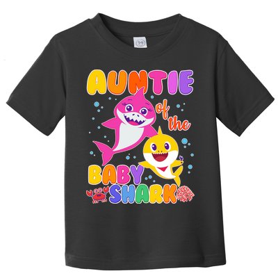 Cute Auntie Of The Baby Shark Toddler T-Shirt
