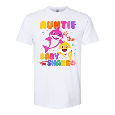 Cute Auntie Of The Baby Shark Softstyle® CVC T-Shirt