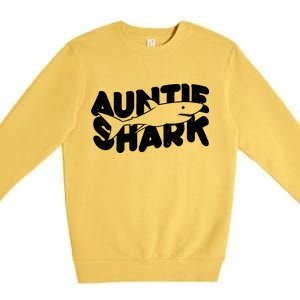 Cute Auntie Shark Premium Crewneck Sweatshirt