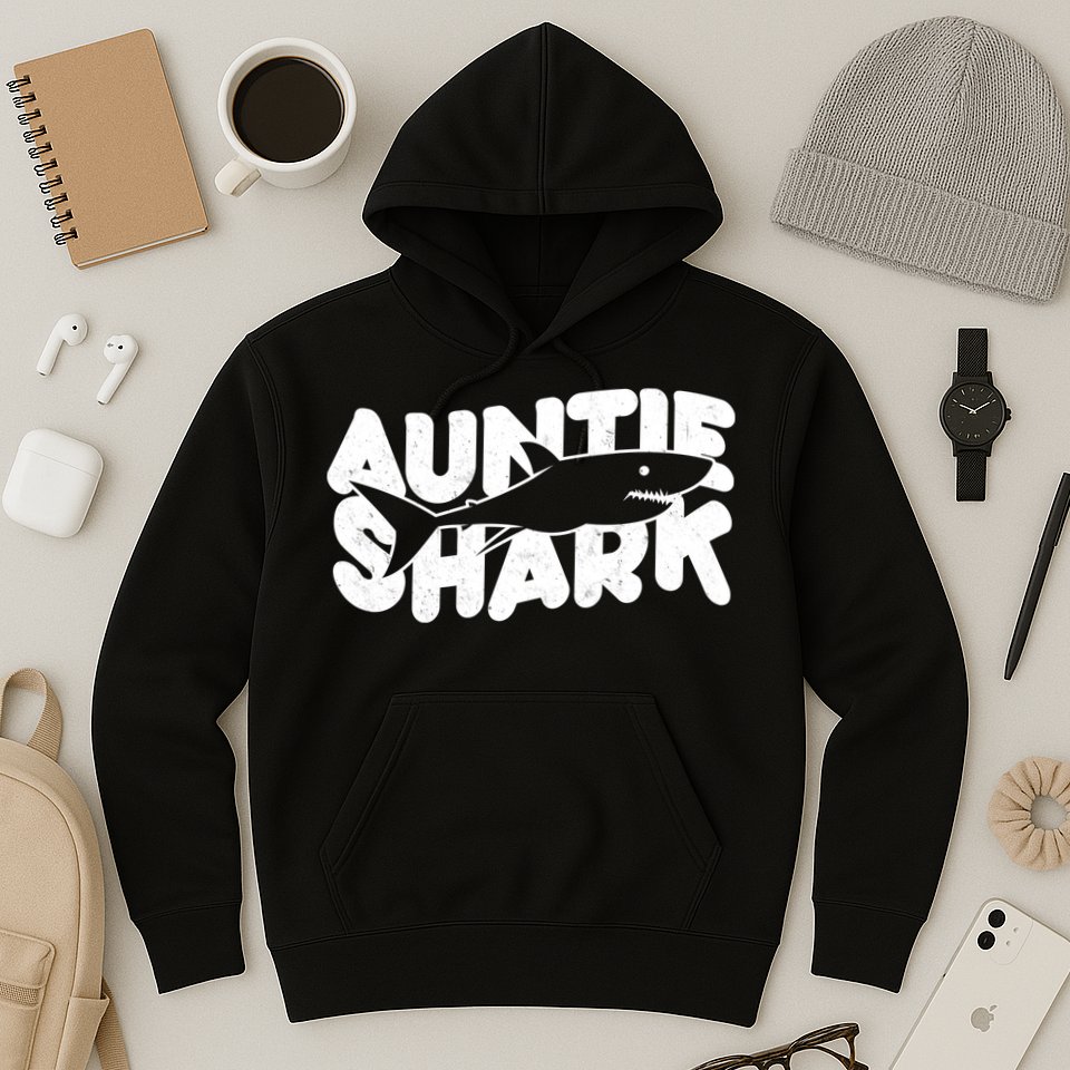 Cute Auntie Shark Hoodie