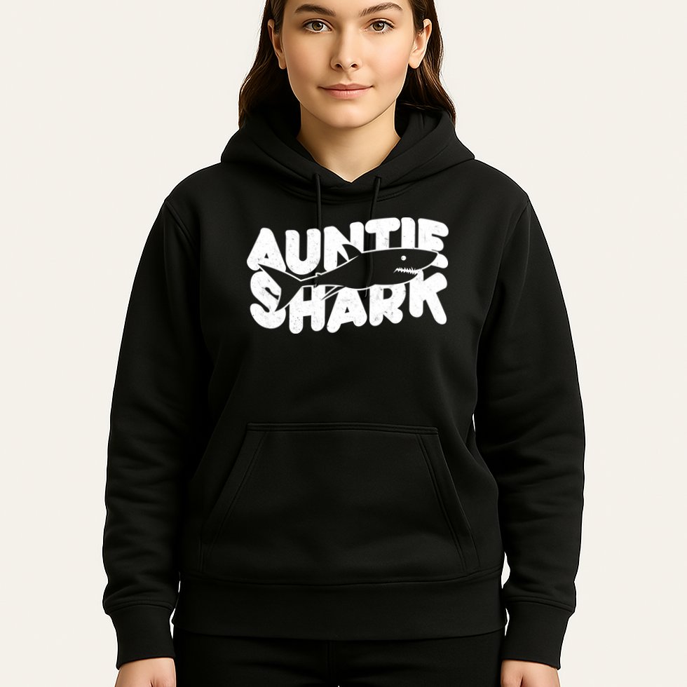 Cute Auntie Shark Hoodie