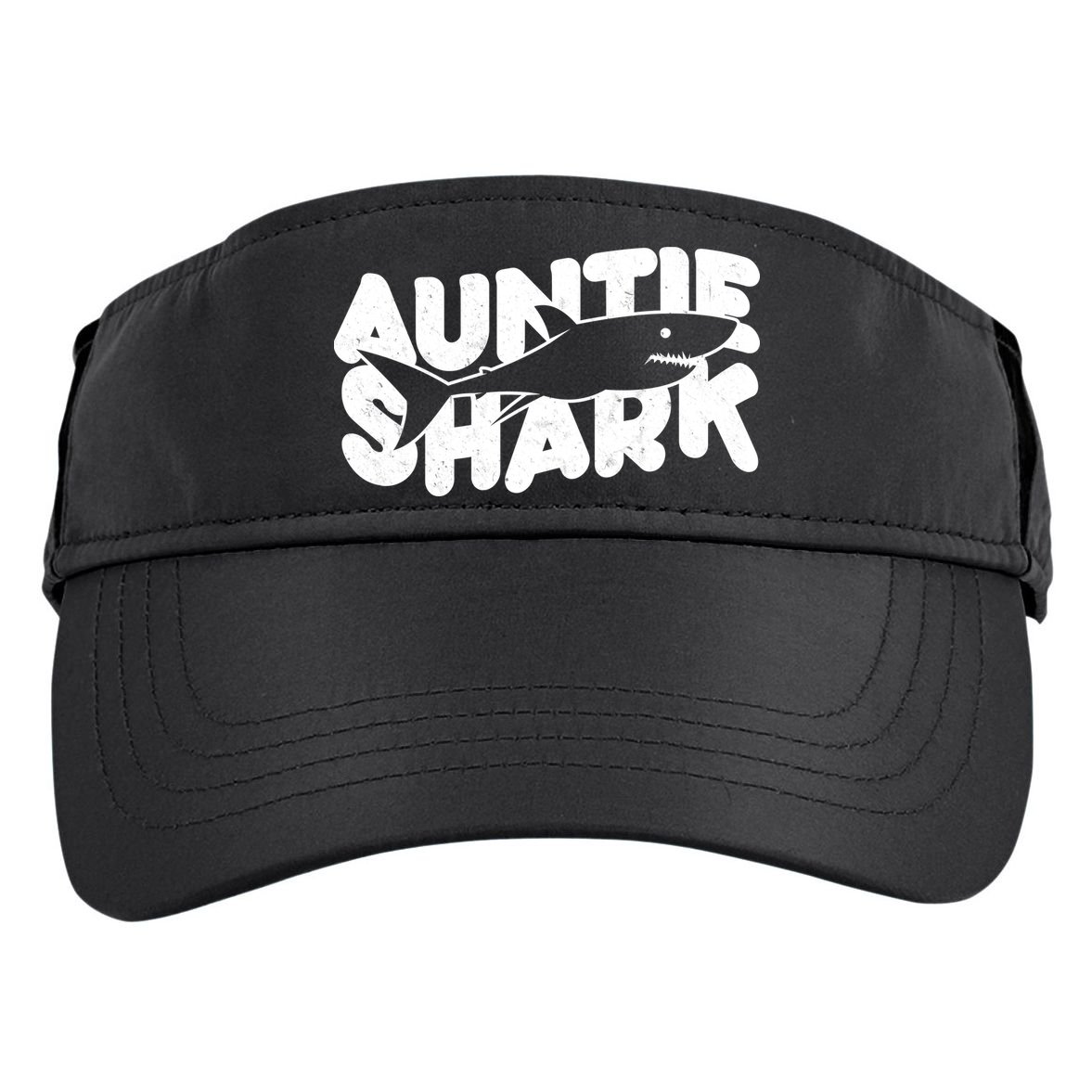 Cute Auntie Shark Adult Drive Performance Visor