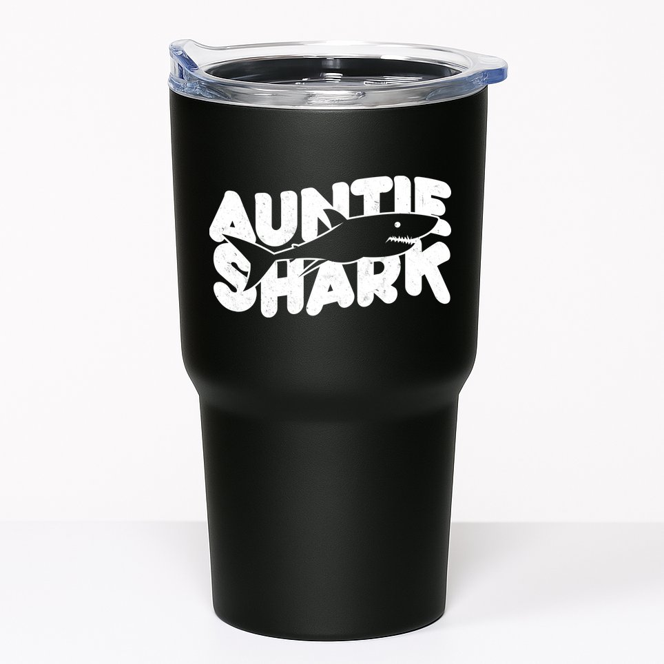 Cute Auntie Shark Tumbler