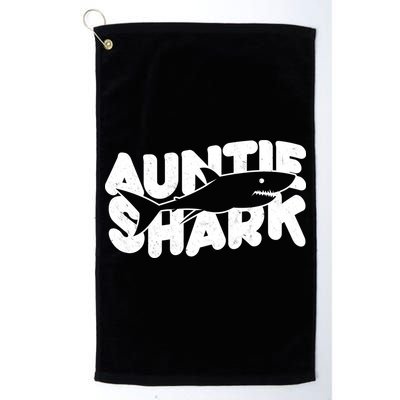 Cute Auntie Shark Golf Towel