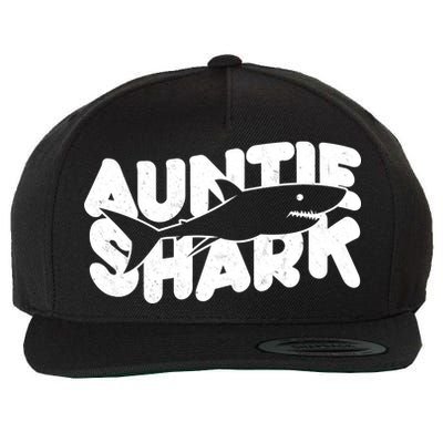 Cute Auntie Shark Wool Snapback Cap