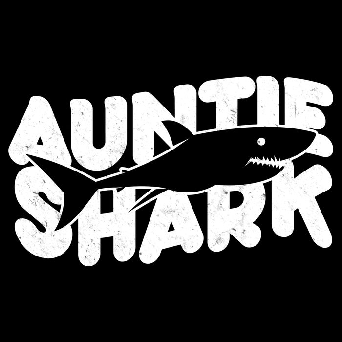 Cute Auntie Shark Zip Tote Bag