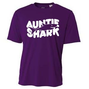 Cute Auntie Shark Cooling Performance Crew T-Shirt