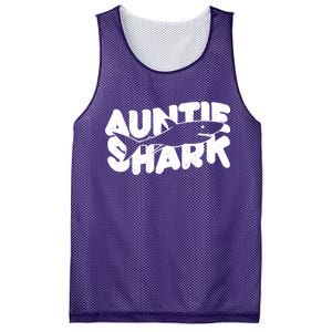 Cute Auntie Shark Mesh Reversible Basketball Jersey Tank