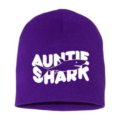 Cute Auntie Shark Short Acrylic Beanie